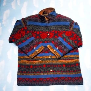 Vintage Made in the USA Woolrich Aztec Southwestern Wool Chore Coat